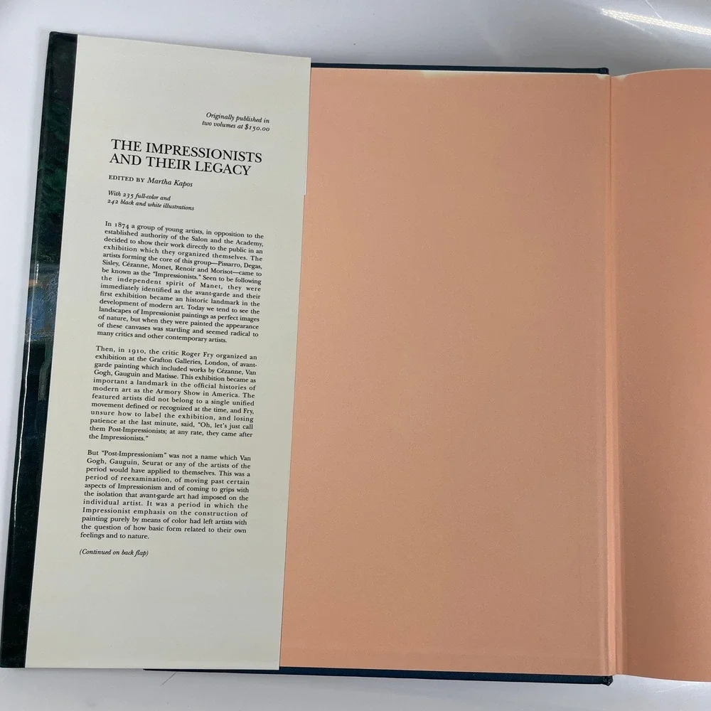 The Impressionists and Their Legacy Martha Kapos Art History Coffee Table Book